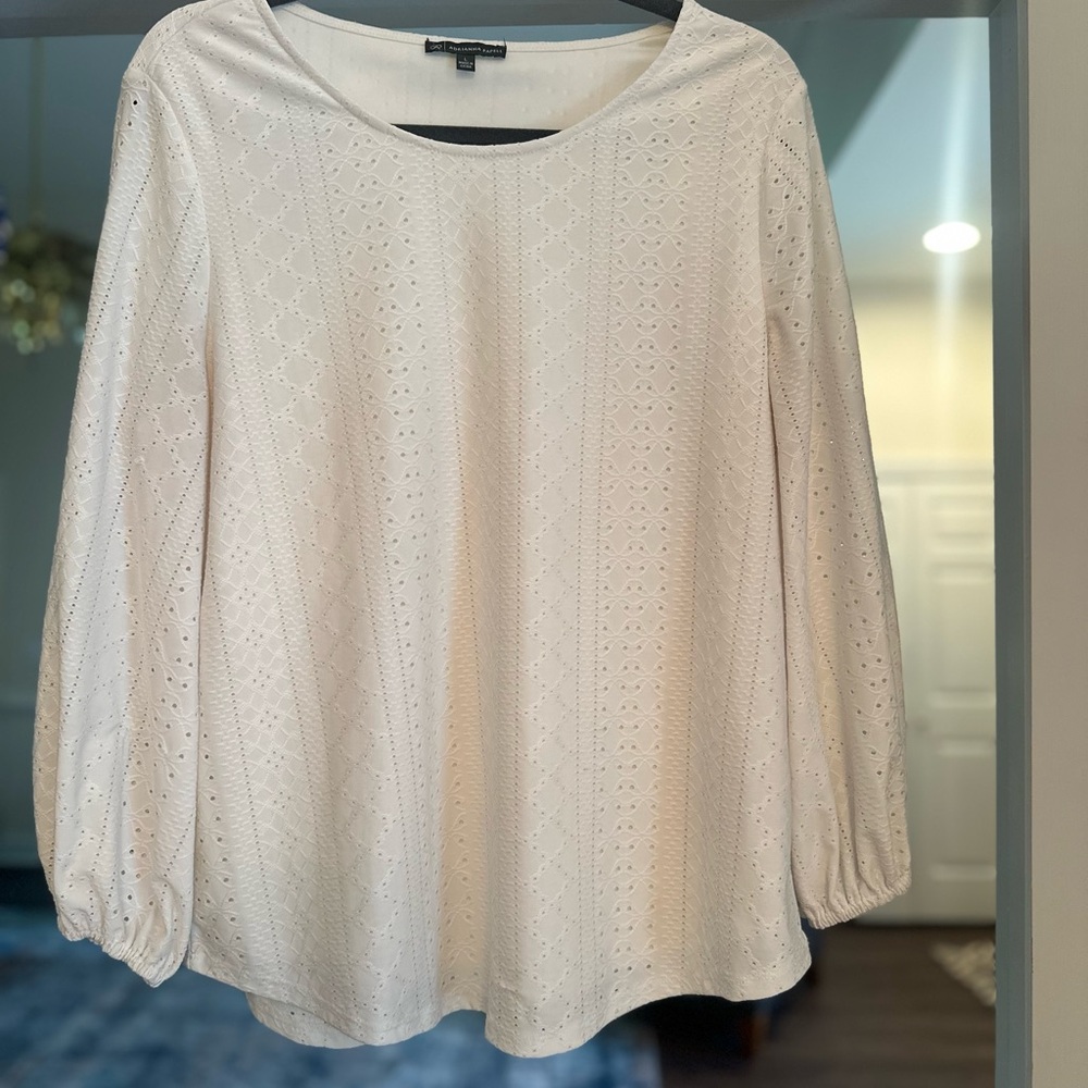 Elegant Cream Women's Top
